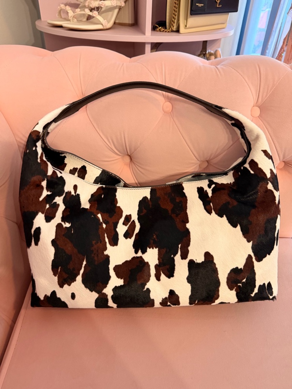 Madewell Mylie Shoulder Bag Cow Print